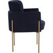 Richie Antique Brass / Danny Navy Dining Armchair